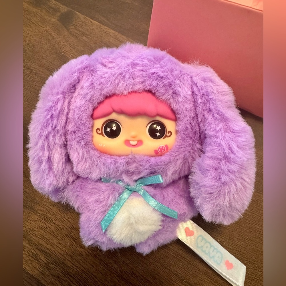 Baby Three Happy Birthday Yaya One Year Old Confirmed Purple Bunny